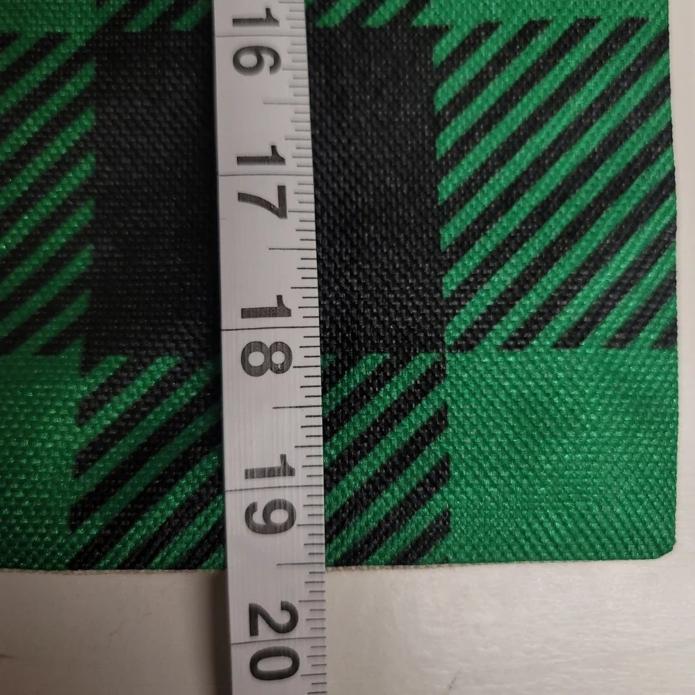 St. Patrick's Day Pillow Cover Green Black Plaid‎ Lucky Charm 18x18